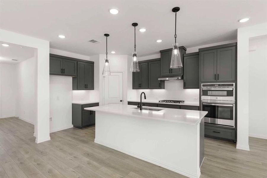 Furnished interior view inside a new home in Coyote Meadows 50s, Anna (Image 12). Furnished interior view inside a new home in Coyote Meadows 50s, Anna (Image 12).