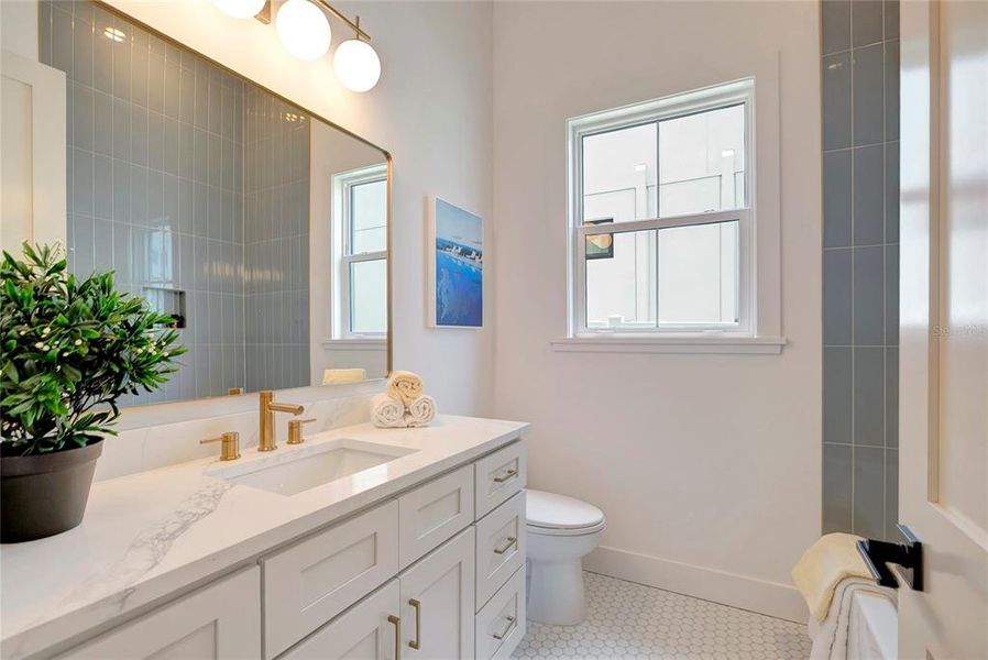 Furnished interior view inside a new home in , Tampa (Image 39).