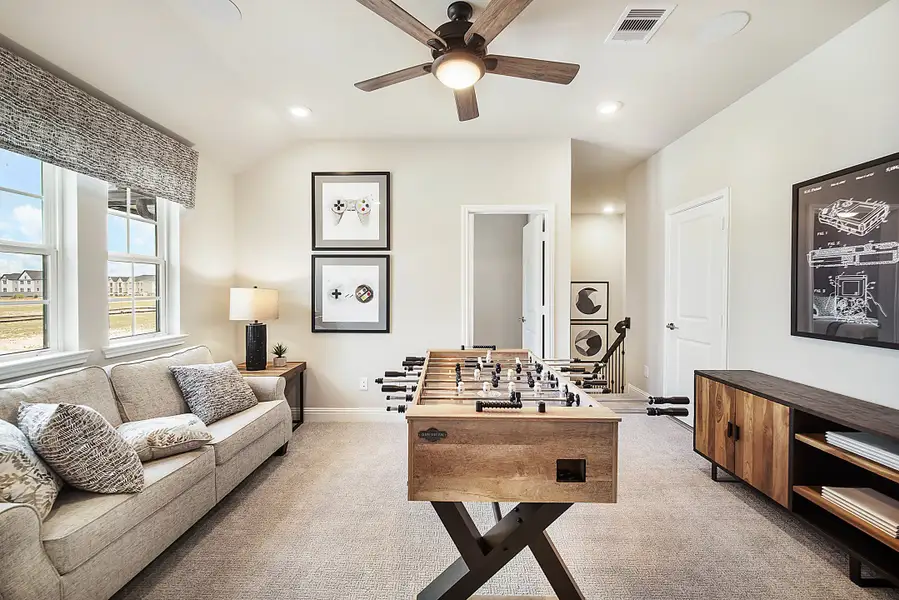 Representative furnished interior of a home built from the Prosperity by Beazer Homes in The Highlands, Porter (Image 6).
