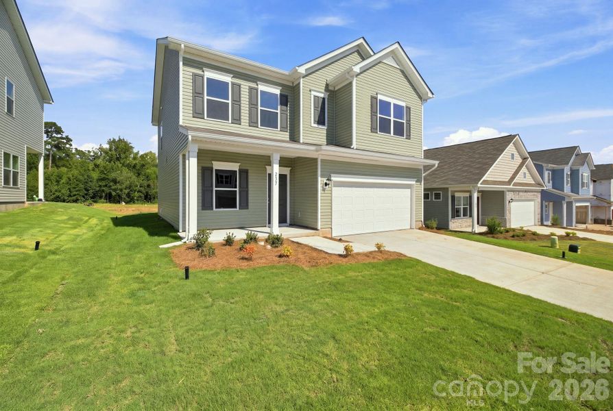 Front exterior of a new home in Catawba Trace, Catawba, NC, highlighting curb appeal (Image 20).