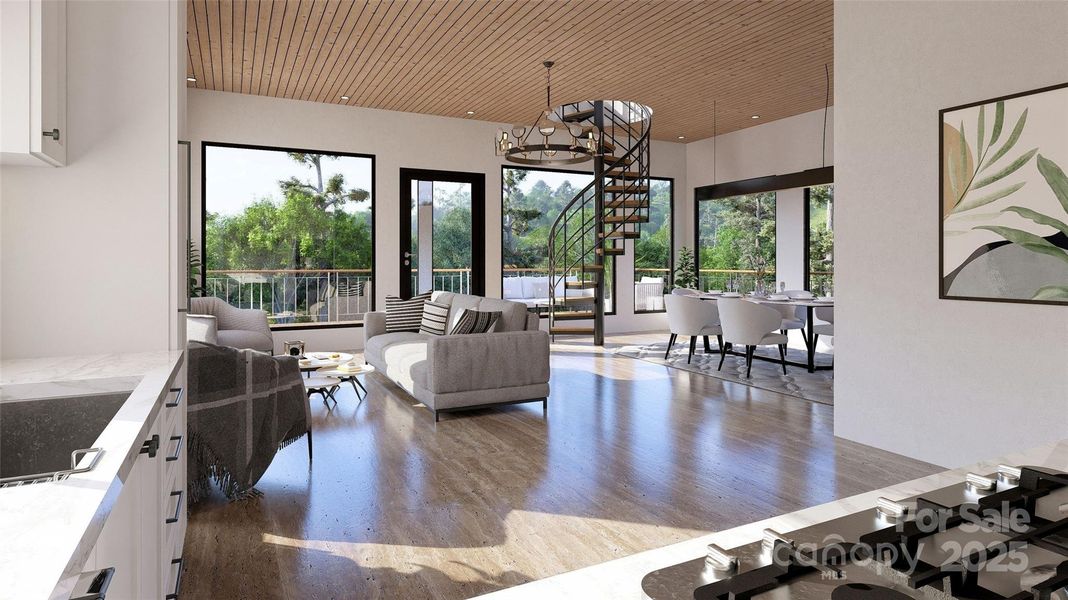 Furnished interior view inside a new home in , Andrews (Image 5).