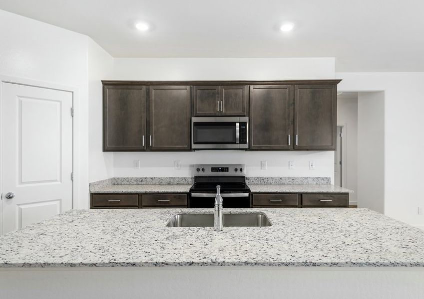 Spacious countertops are perfect for prepping your favorite meals. Spacious countertops are perfect for prepping your favorite meals.