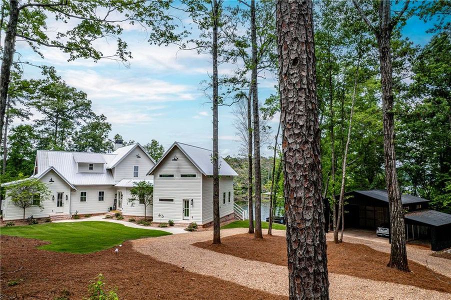 Front exterior of a new home in , Eatonton, GA, highlighting curb appeal (Image 25). Front exterior of a new home in , Eatonton, GA, highlighting curb appeal (Image 25).