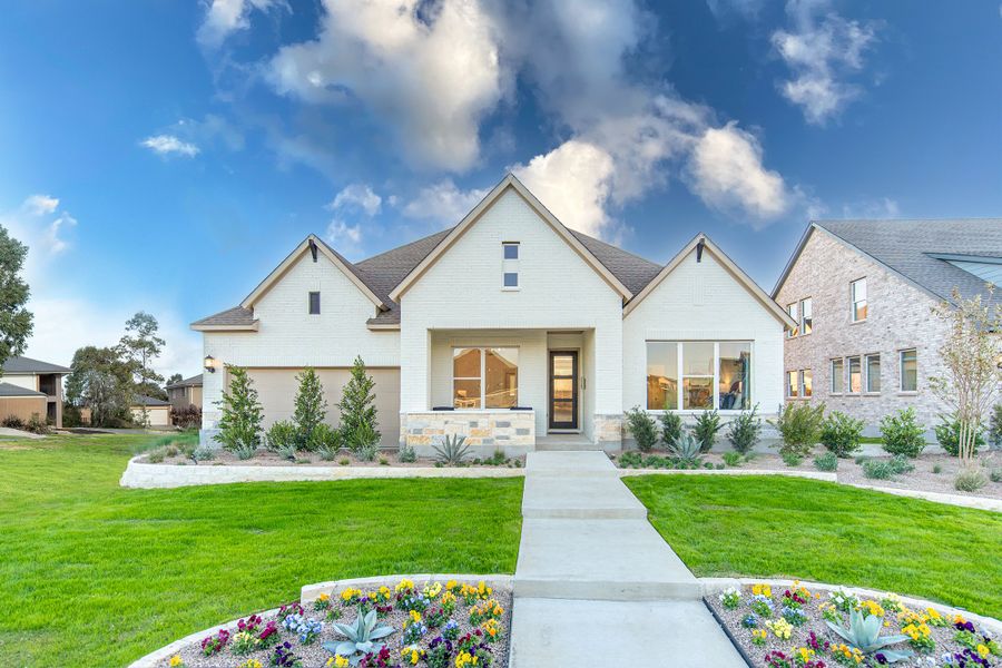 Representative exterior photo of a completed home built from the The Jacksboro by David Weekley Homes in Briggs Ranch – Signature Legacy Series, San Antonio, TX (Image 2).