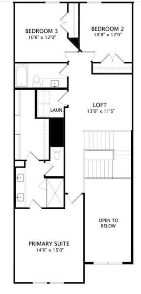 2D floor plan layout of this home in Ridgeline Towns, McKinney, TX (Image 1). 2D floor plan layout of this home in Ridgeline Towns, McKinney, TX (Image 1).