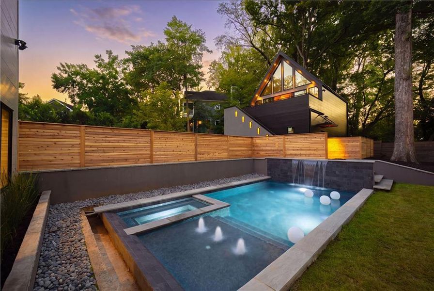 Exterior details and patio area of a home in , Atlanta (Image 44).