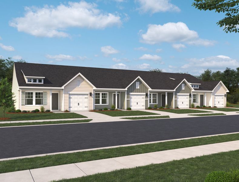 Representative exterior photo of a completed home built from the Palmetto by Ashton Woods in Blue Heron Retreat: Villas, Little River, SC (Image 2).