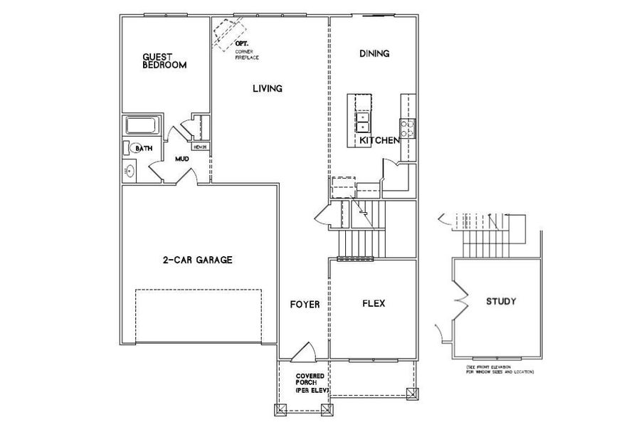 Magnolia Floor Plan first floor