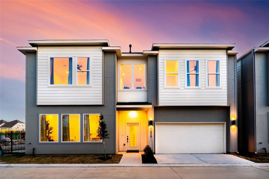 Front exterior of a new home in , Houston, TX, highlighting curb appeal (Image 21). Front exterior of a new home in , Houston, TX, highlighting curb appeal (Image 21).