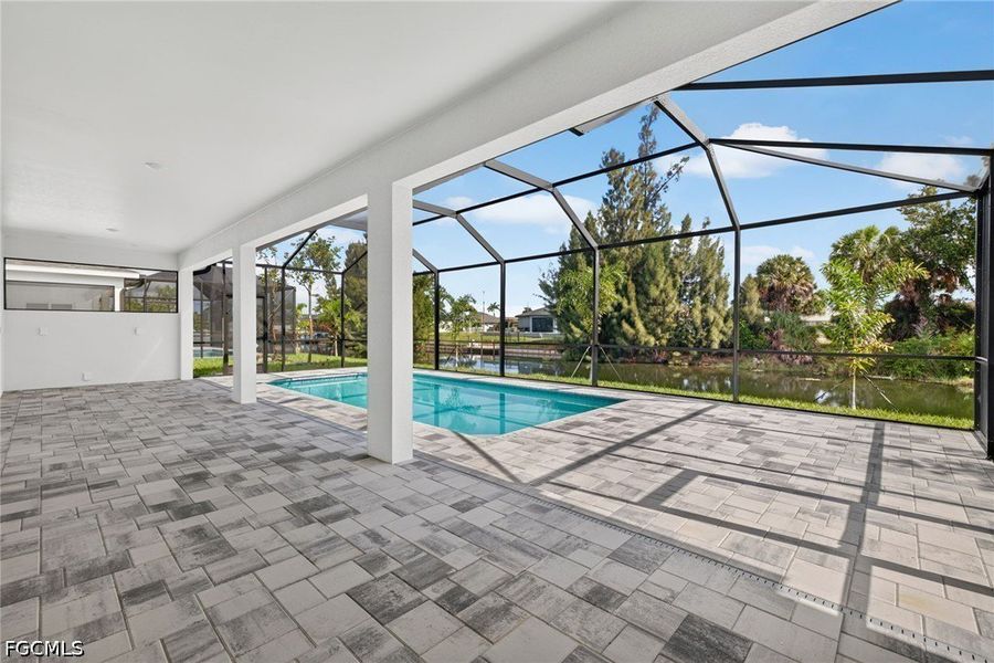 Exterior details and patio area of a home in Cape Coral, Cape Coral (Image 21). Exterior details and patio area of a home in Cape Coral, Cape Coral (Image 21).