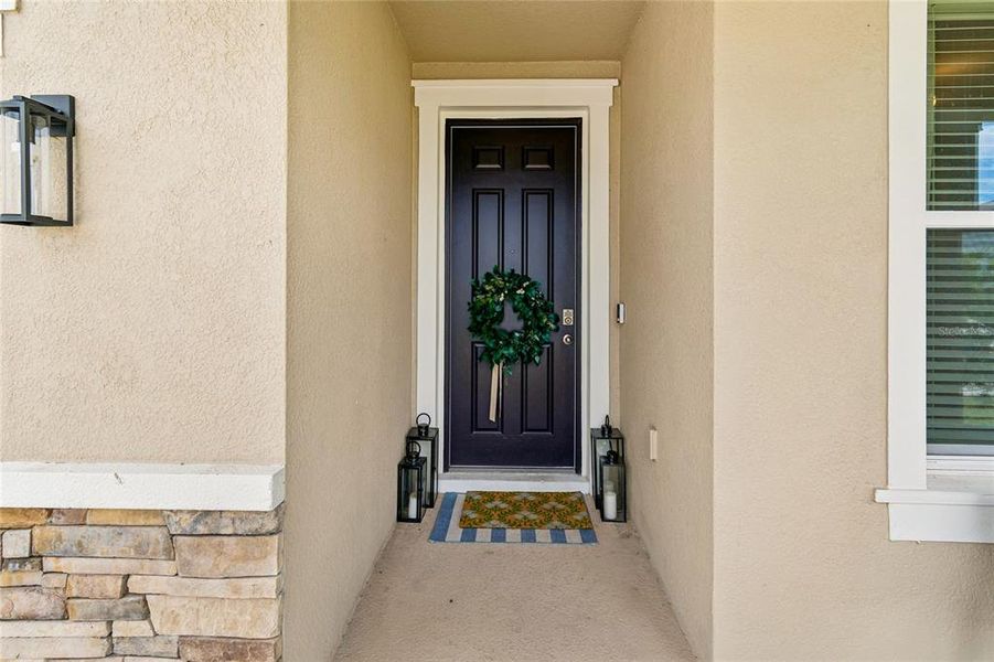 Exterior details and patio area of a home in Woodcreek, Wesley Chapel (Image 23). Exterior details and patio area of a home in Woodcreek, Wesley Chapel (Image 23).