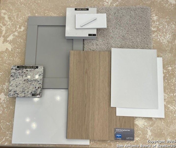 Sample of building materials used in homes in Red Hawk Landing, San Antonio (Image 7).
