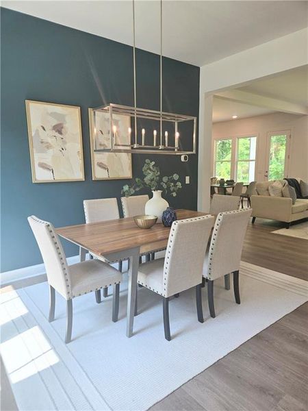 Furnished interior view inside a new home in Ashbury Commons, Powder Springs (Image 39).