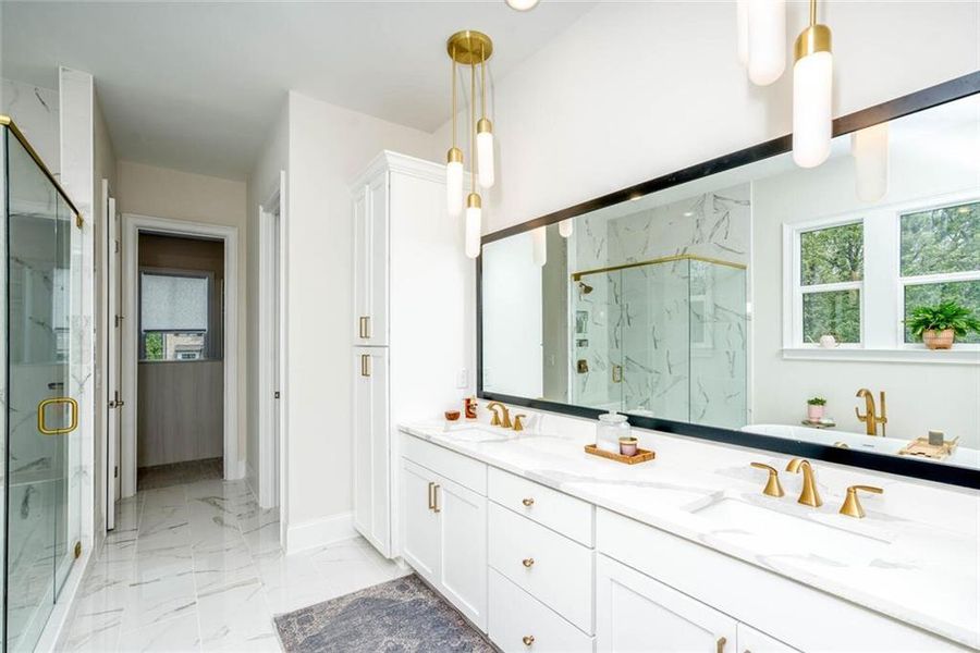 Furnished interior view inside a new home in , Marietta (Image 24). Furnished interior view inside a new home in , Marietta (Image 24).