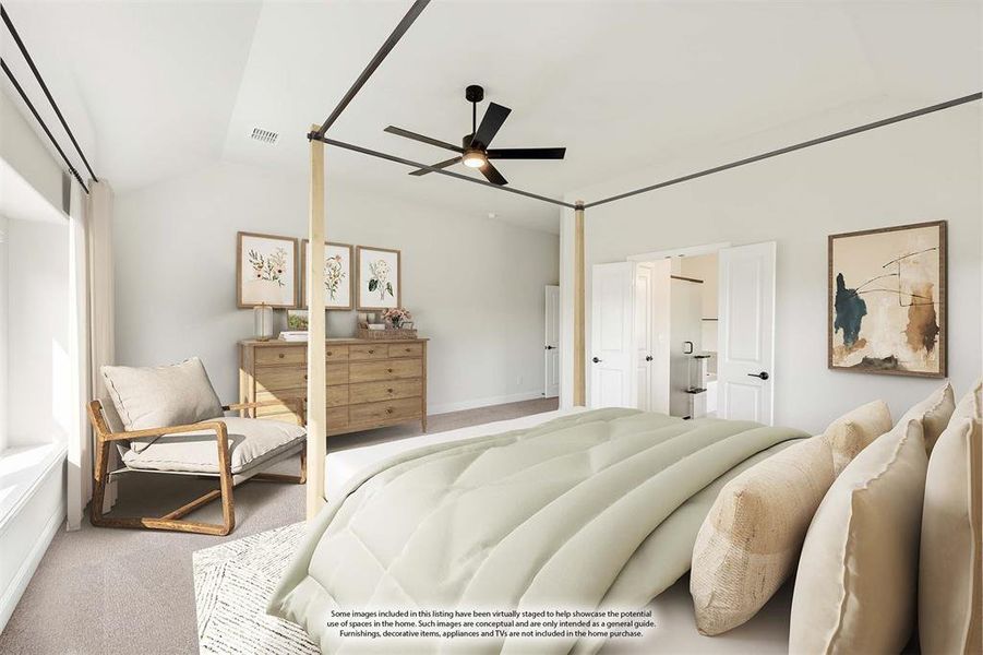 Furnished interior view inside a new home in Sunset Ridge, Alvarado (Image 8). Furnished interior view inside a new home in Sunset Ridge, Alvarado (Image 8).