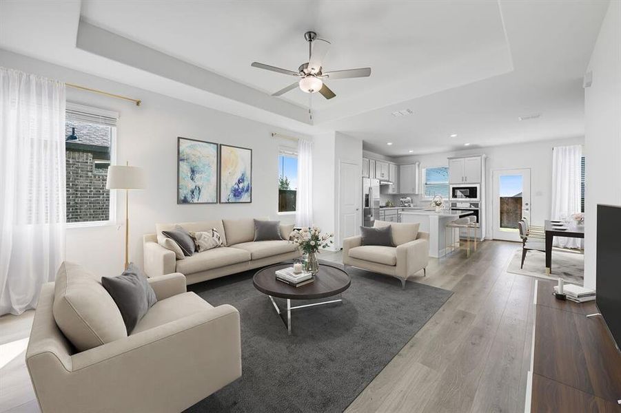 Furnished interior view inside a new home in Madero 50s, Haslet (Image 8). Furnished interior view inside a new home in Madero 50s, Haslet (Image 8).