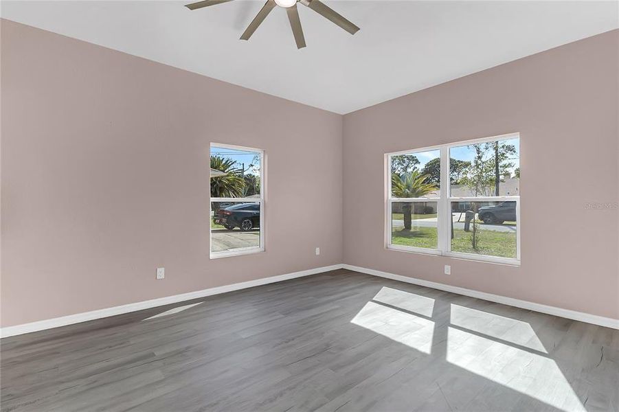 Spacious, unfurnished interior of a new home in , New Smyrna Beach (Image 13). Spacious, unfurnished interior of a new home in , New Smyrna Beach (Image 13).
