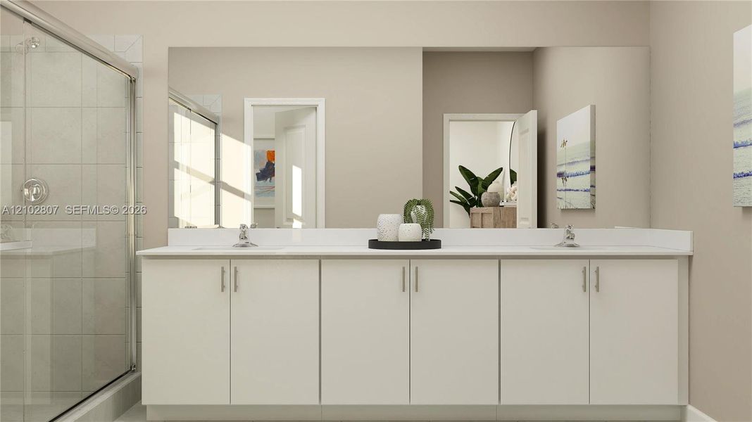 Furnished interior view inside a new home in Altamira, Homestead (Image 7). Furnished interior view inside a new home in Altamira, Homestead (Image 7).