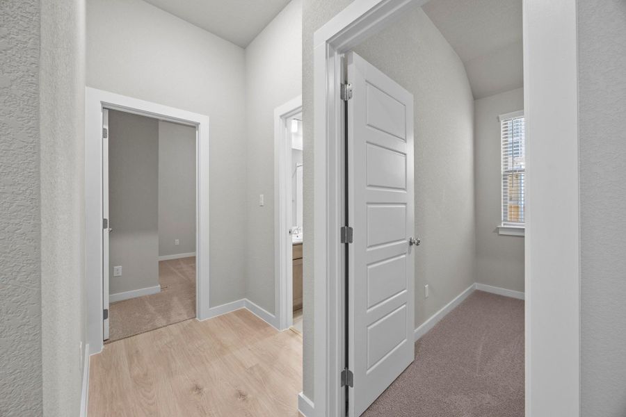 Furnished interior view inside a new home in Lakeside at Tessera, Lago Vista (Image 12). Furnished interior view inside a new home in Lakeside at Tessera, Lago Vista (Image 12).