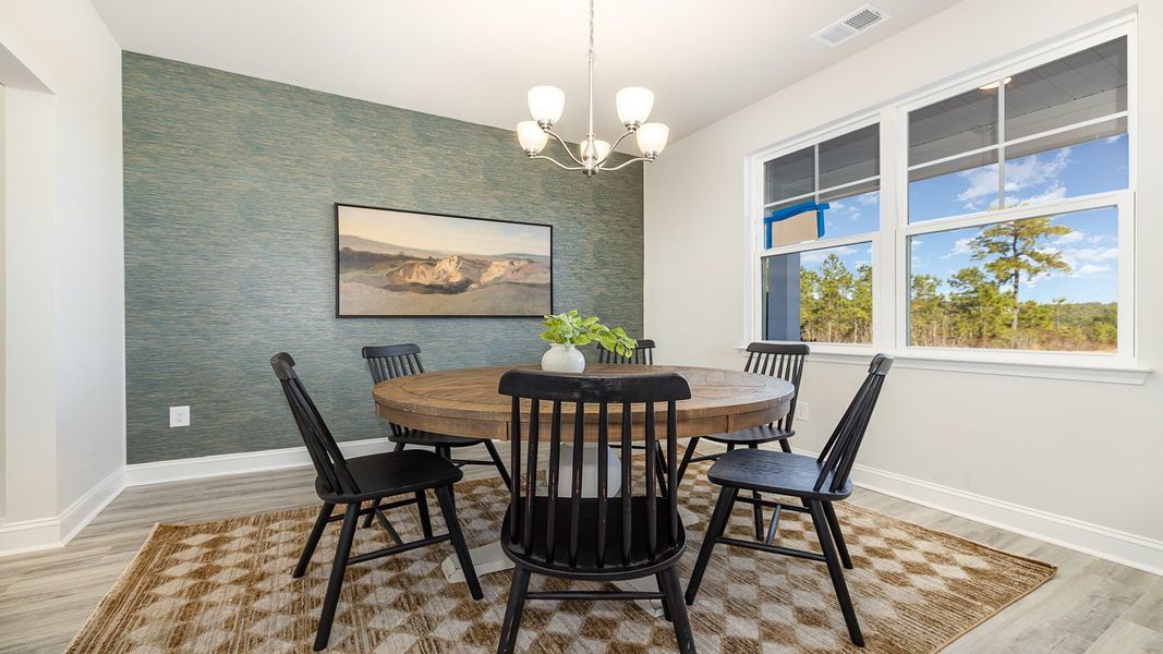 Furnished interior view inside a new home in Brunswick Plantation, Ash (Image 6).