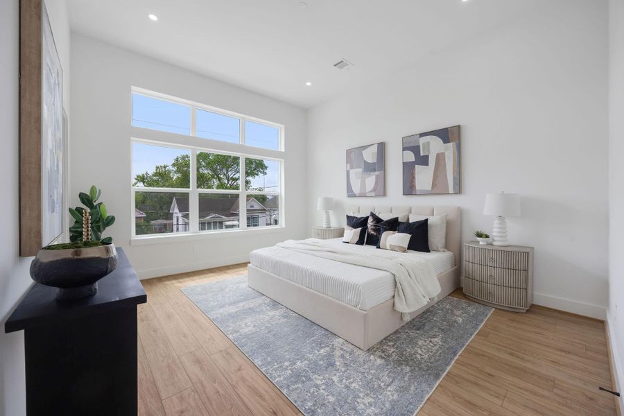 Furnished interior view inside a new home in , Houston (Image 10).
