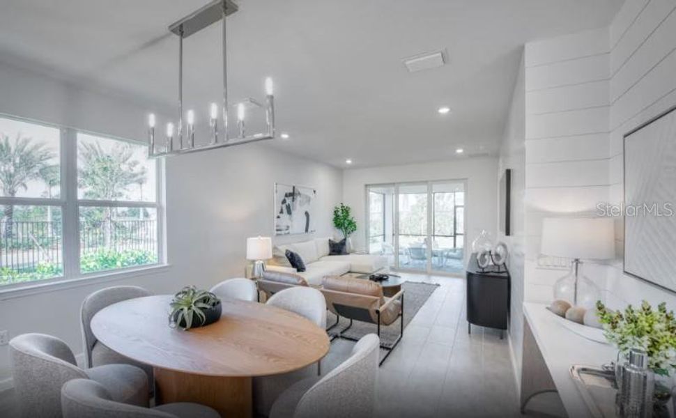 Furnished interior view inside a new home in Shores at Stillwater, Englewood (Image 6). Furnished interior view inside a new home in Shores at Stillwater, Englewood (Image 6).