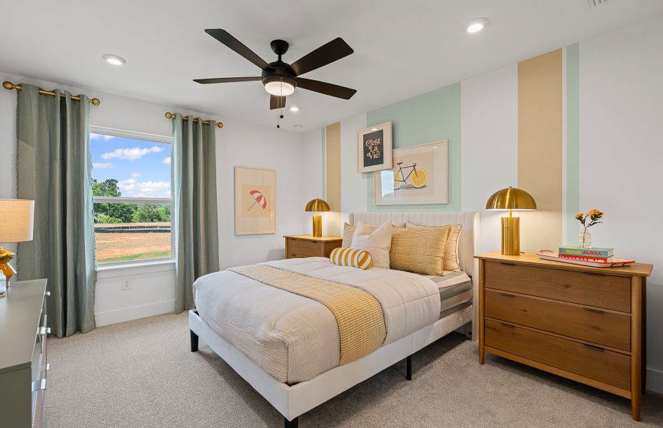 Furnished interior view inside a new home in Creekside at Skelton, Hoschton (Image 10).