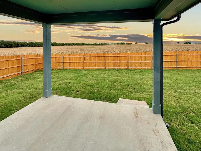 Exterior details and patio area of a home in Prairie Winds, Hutto (Image 3). Exterior details and patio area of a home in Prairie Winds, Hutto (Image 3).