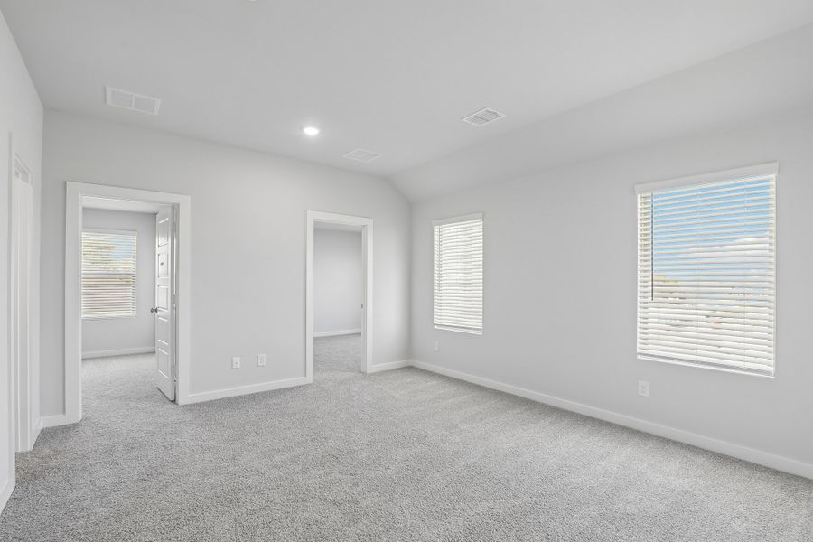 Game Room in the Holden home plan by Trophy Signature Homes