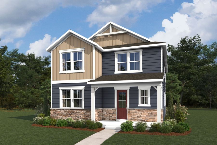 Representative exterior photo of a completed home built from the Jefferson by Mattamy Homes in Bratton Pointe, Rock Hill, SC (Image 2). Representative exterior photo of a completed home built from the Jefferson by Mattamy Homes in Bratton Pointe, Rock Hill, SC (Image 2).