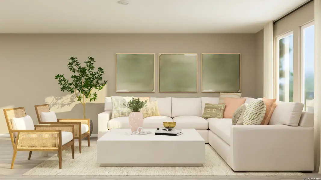 Furnished interior view inside a new home in Ridge View Estates, Seguin (Image 22).