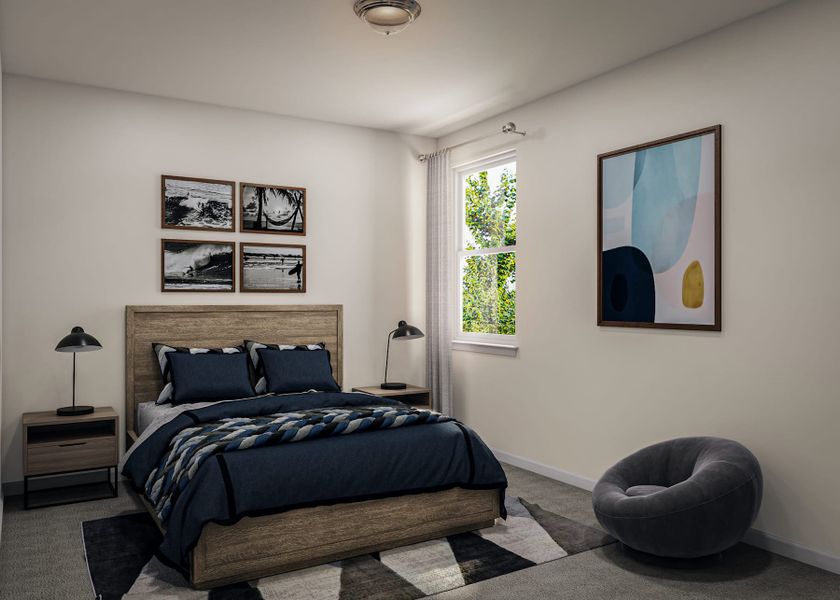 Furnished interior view inside a new home in Flora, Hutto (Image 14).