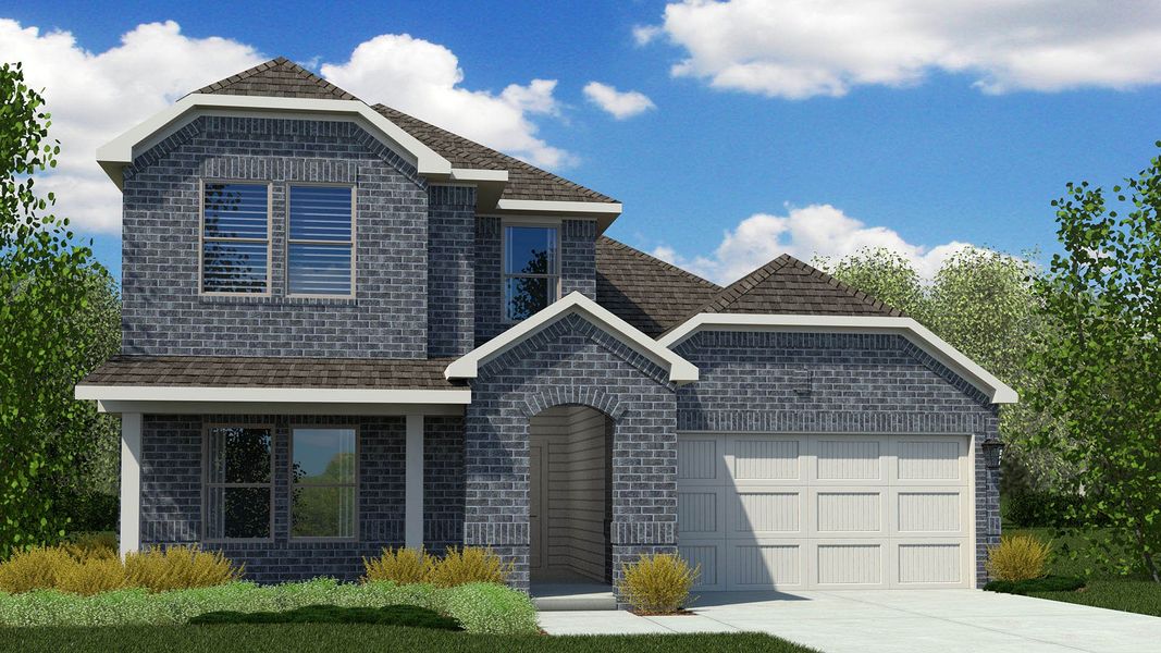 Representative exterior photo of a completed home built from the Midland by D.R. Horton in Saratoga, Granbury, TX (Image 23).
