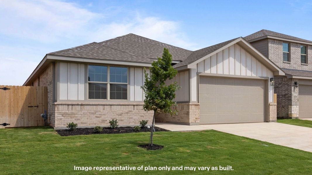 Front exterior of a new home in Northwest Passage, Midland, TX, highlighting curb appeal (Image 17).