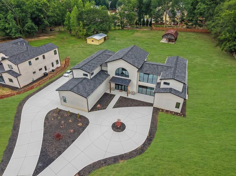Front exterior of a new home in , Marietta, GA, highlighting curb appeal (Image 30).