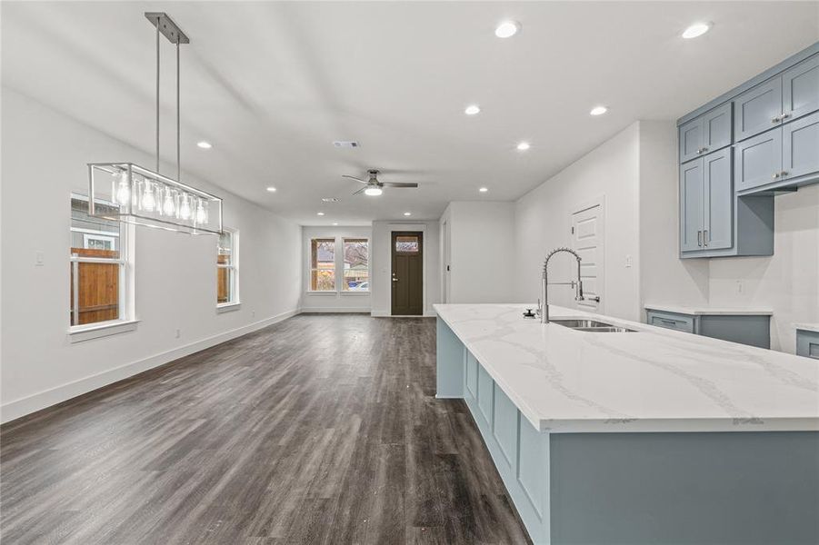 Furnished interior view inside a new home in , Dallas (Image 7). Furnished interior view inside a new home in , Dallas (Image 7).