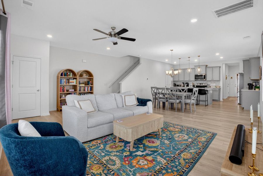 Furnished interior view inside a new home in , Summerville (Image 8). Furnished interior view inside a new home in , Summerville (Image 8).