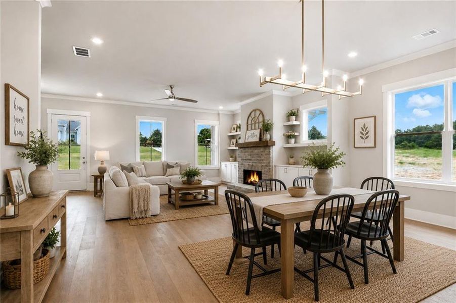 Furnished interior view inside a new home in Old Town Estates, Monroe (Image 44).