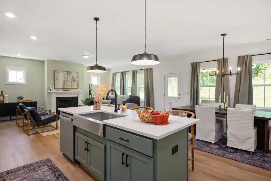 Representative furnished interior of a home built from the Lucky by Garman Homes in Golden Gate, High Point (Image 4).