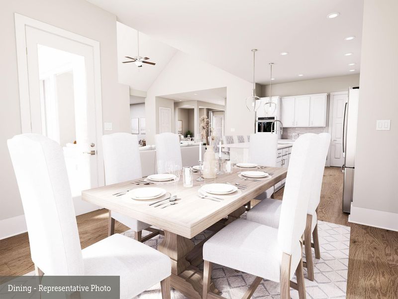 Furnished interior view inside a new home in The Woodlands Hills 70’, Willis (Image 4).