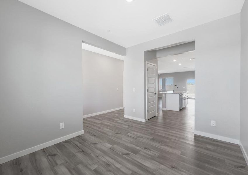 Dining room off of the entry with direct access to the kitchen.