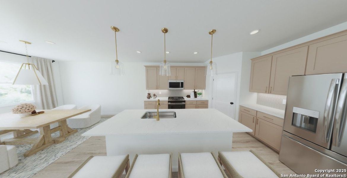 Furnished interior view inside a new home in The Preserve at the Wilder, Adkins (Image 5).