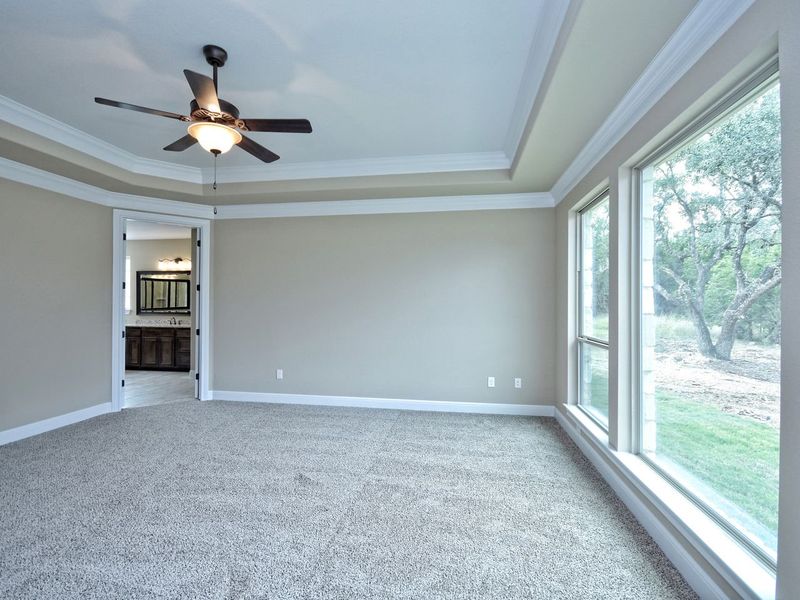 Representative unfurnished interior of a home built from the Madera II by Giddens Homes in Scofield Farms Estates, Georgetown (Image 393).