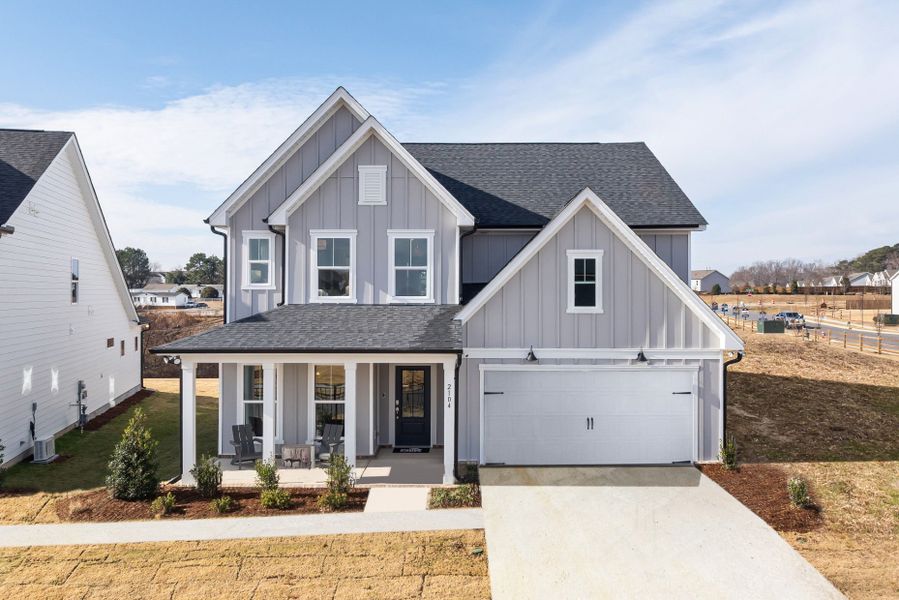 Representative exterior photo of a completed home built from the Continental by Pulte Homes in Saunders Farm, Fuquay Varina, NC (Image 24).