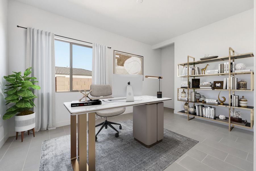Furnished interior view inside a new home in Combs Ranch, San Tan Valley (Image 6).