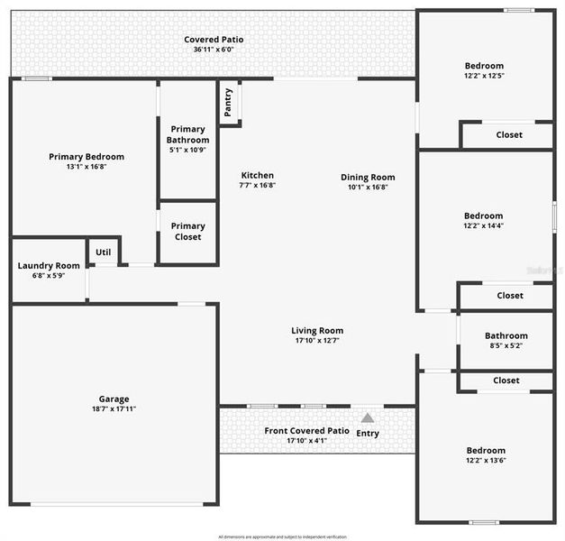 2D floor plan layout of this home in , Citrus Springs, FL (Image 5).