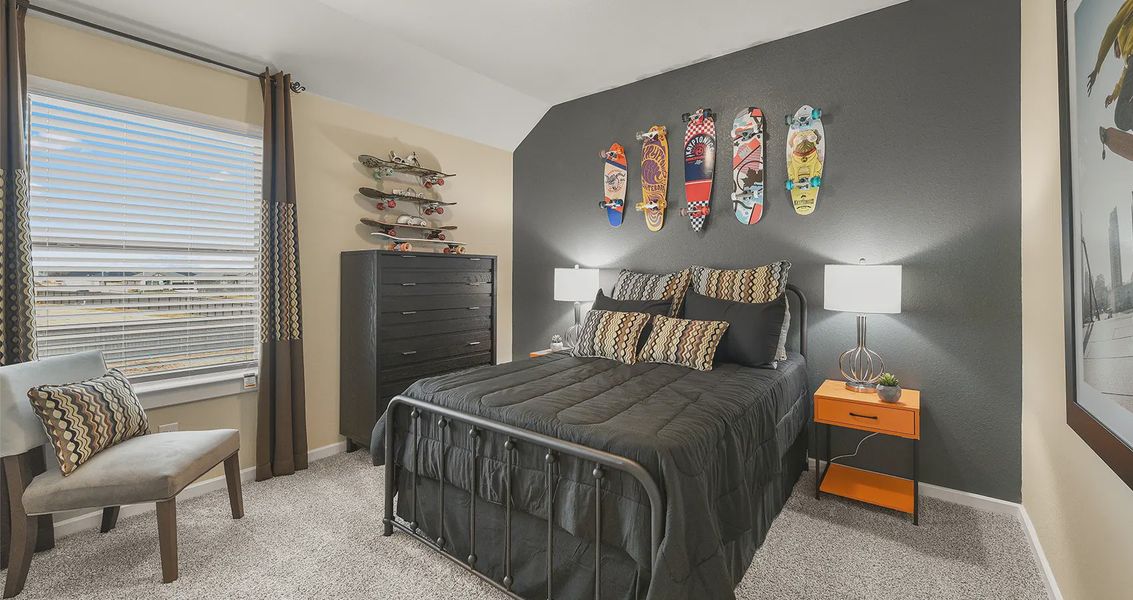 Representative furnished interior of a home built from the Portland by Chesmar Homes in Wood Leaf Reserve, Tomball (Image 10).