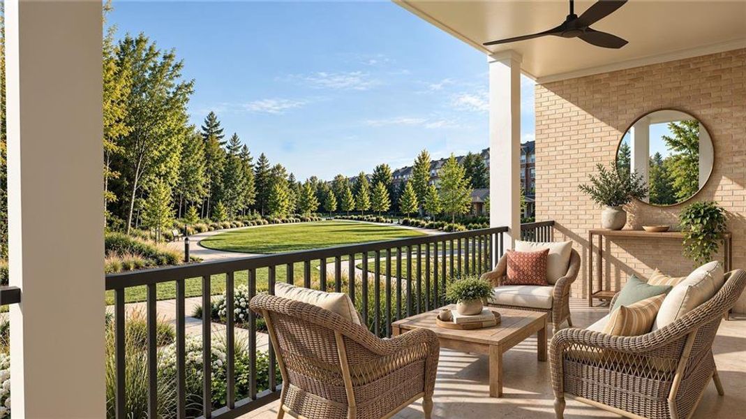 Exterior details and patio area of a home in , Alpharetta (Image 3).