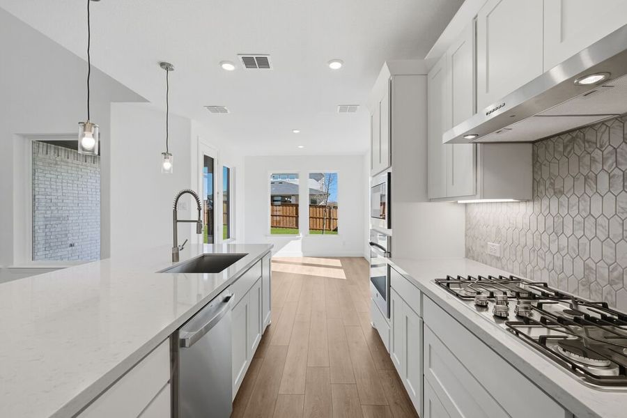 Furnished interior view inside a new home in Highland Lakes, McKinney (Image 7).