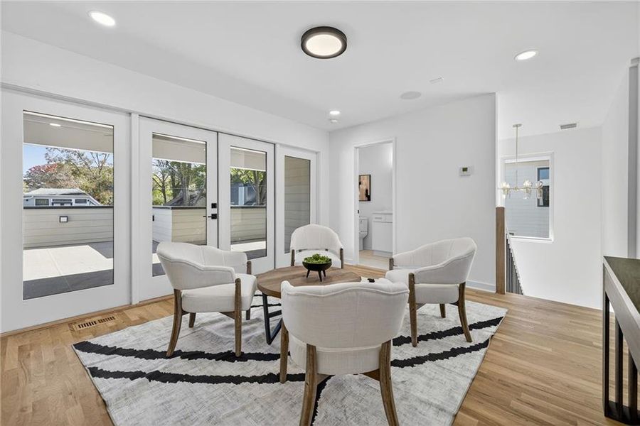 Furnished interior view inside a new home in , Atlanta (Image 39).